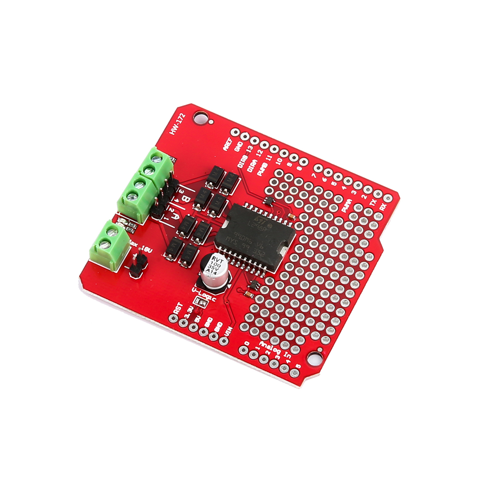 Плата расширения драйвера двигателей L298P